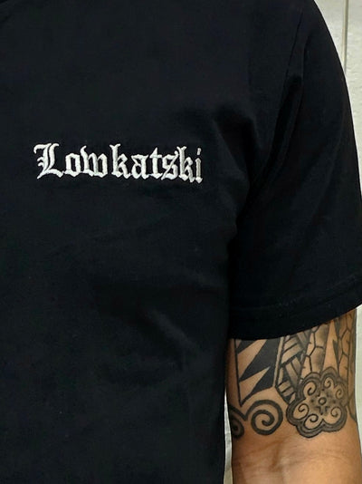 Embroidered Lowkatski Black Shirt